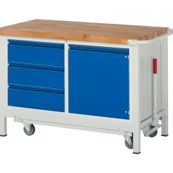 RAU Werkbank mit absenkbarem Fahrgestell Modell 8468-2 New