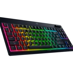 BlackWidow V4 Low-profile Tenkeyless HyperSpeed (Orange Switch), Schwarz (FUNK, Bluetooth, USB-C, Taktil, DE-Layout) ^ Razer Hot