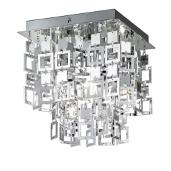 Deckenleuchte RL150, Deckenlampe, chrom 24x24cm ^ Reality Trio Sale