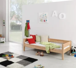 - Halbhohes Spielbett KIM Buche massiv natur lackiert ^ Relita Discount