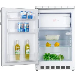 Respekta Küchenzeile KB180EYWMI 180 cm Weiß-Eiche York Nachbildung New