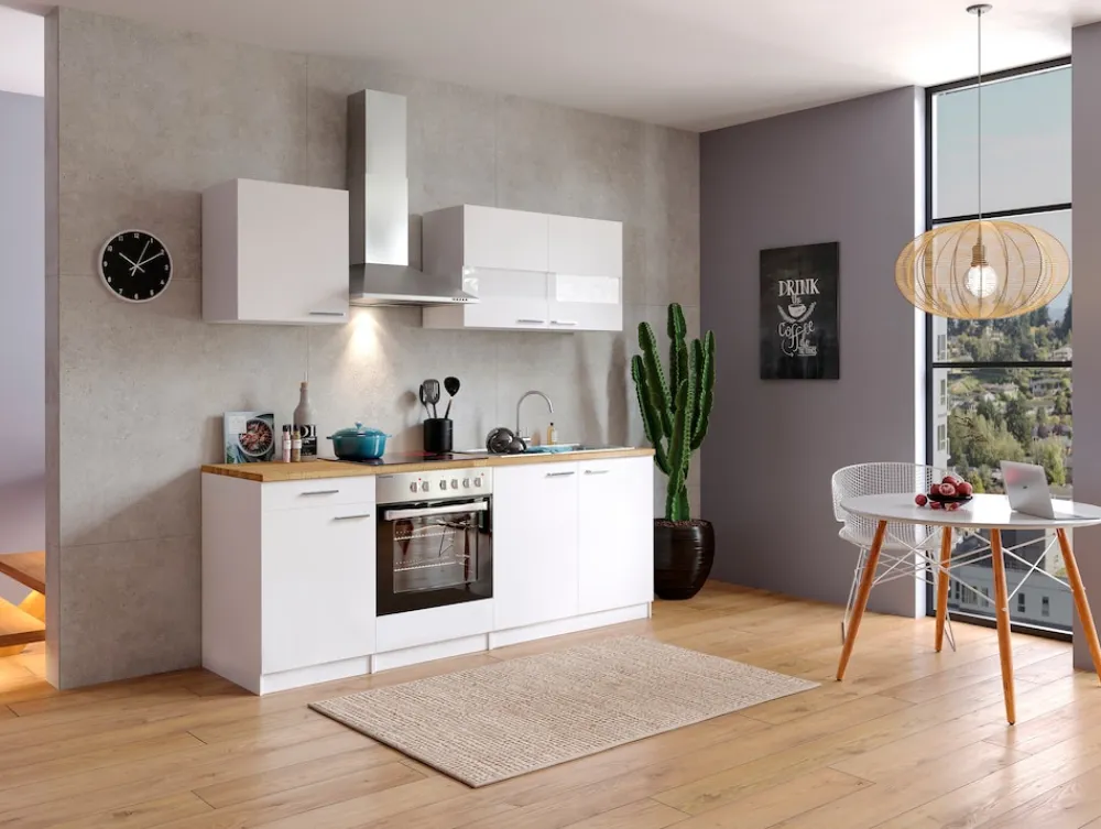 Küchenzeile KB210WWC 210 cm ^ Respekta Outlet