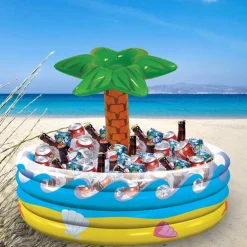 amscan riethmüller Aufblasbarer Getränkekühler Palme Party Sommer Pool Tropical Bar Zubehör Clearance