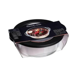 Ritzenhoff & Breker Auflaufform mit Frischhaltedeckel Cucina 2,1 Liter schwarz Hot