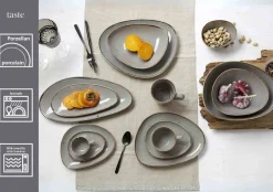 Ritzenhoff & Breker Beilagenteller Taste 20,5 x 16 cm 6er Set taupe Online