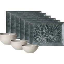 Ritzenhoff & Breker Brunch-Set Grana 12er Set blau-grau