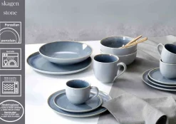 Ritzenhoff & Breker Kaffeetassen Skagen Stone 220 ml 6er Set grau