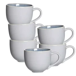Ritzenhoff & Breker Kaffeetassen Skagen Stone 220 ml 6er Set grau