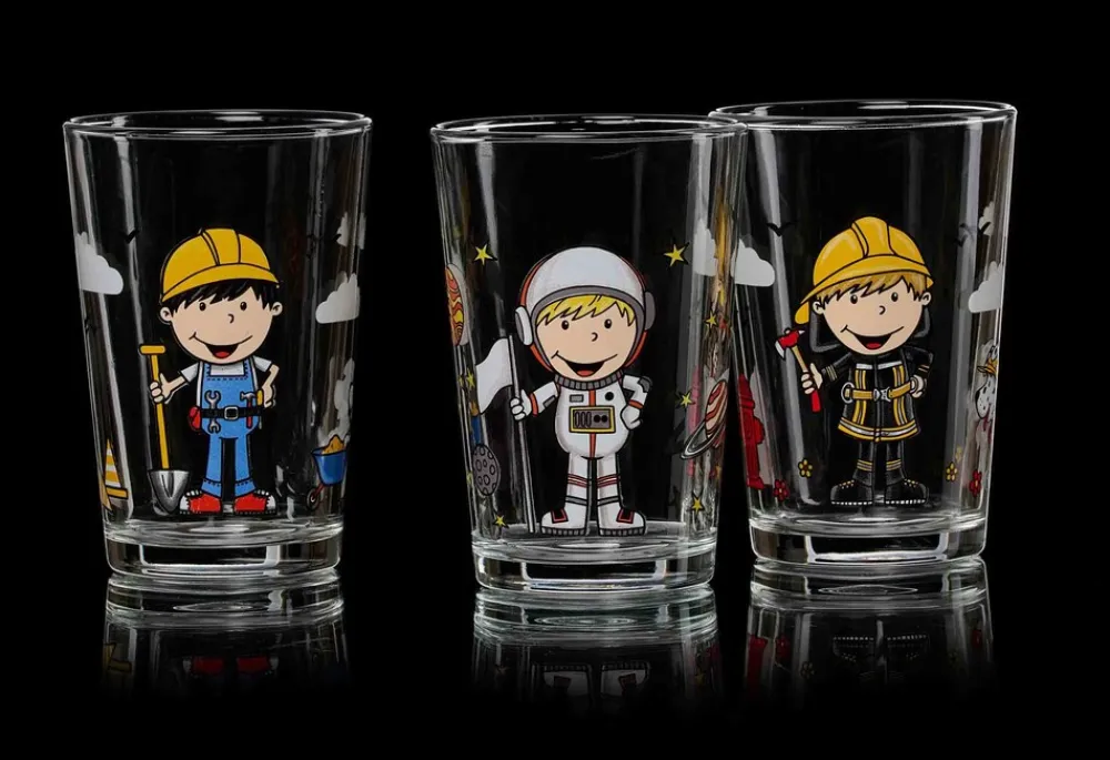 Ritzenhoff & Breker Kindergläser Berufe Jungs & Mädchen 205 ml 6er Set bunt Hot
