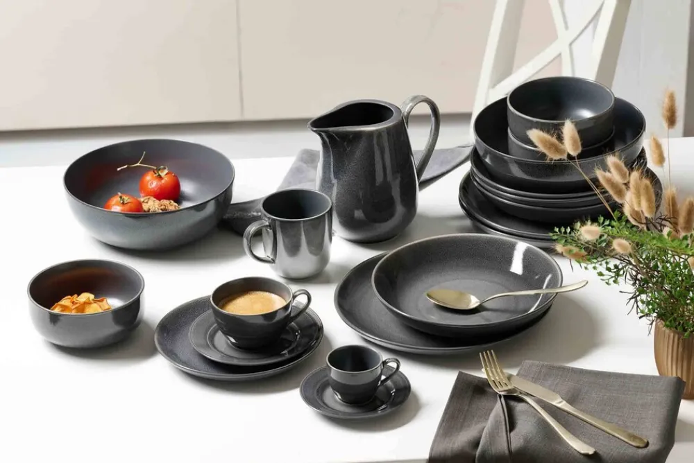 Ritzenhoff & Breker Müslischalen Toledo ø 14,5 cm 6er Set dunkelgrau Discount