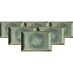 Ritzenhoff & Breker Servierplatten Verde 30 x 20 cm 6er Set grün Outlet