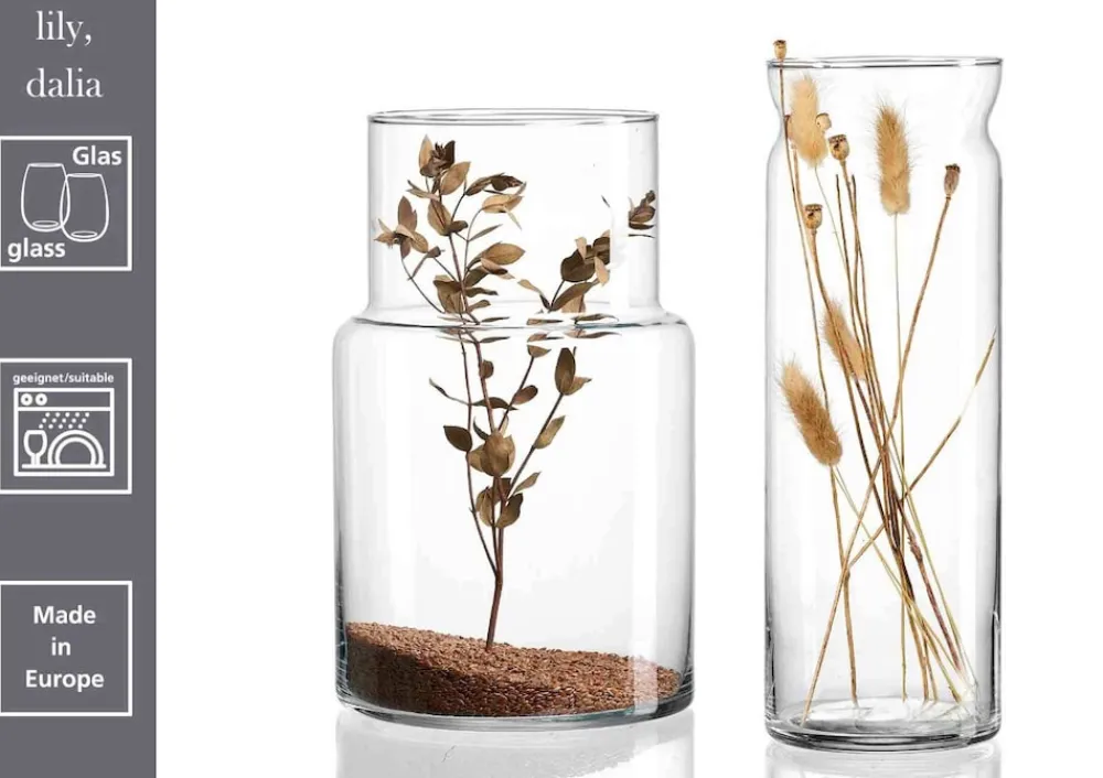 Ritzenhoff & Breker Vasen Dalia 35 cm 6er Set transparent New