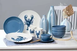 Ritzenhoff & Breker Vase Reef 40 cm weiß-blau Outlet