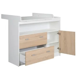 Roba Kinderzimmerset 'Gabriella' inkl. Babybett ca. 70 x 140 cm, breiter Wickelkommode & Schrank 3-türig Best