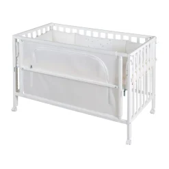 Roba Room Bed 'safe asleep®', ca. 60 x 120 cm, 'Sternenzauber', Beistellbett inkl. Zubehör, weiß lackiert natur Hot