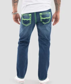 Jeans Comfort Fit dicke Nähte Loose Fit ^ Rock Creek
