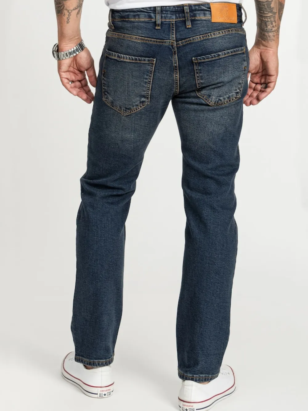 Rock Creek Jeans Regular Fit Dunkelblau Sale