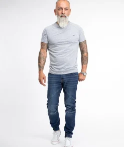 Rock Creek Jeans Tapered Fit Blau Clearance