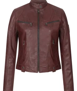 Rock Creek ederjacke Weinrot Discount