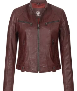 Rock Creek ederjacke Weinrot Discount