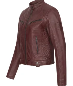 Rock Creek ederjacke Weinrot Discount