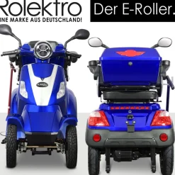 Rolektro E-Quad 25, Blau, 1000 Watt rot New