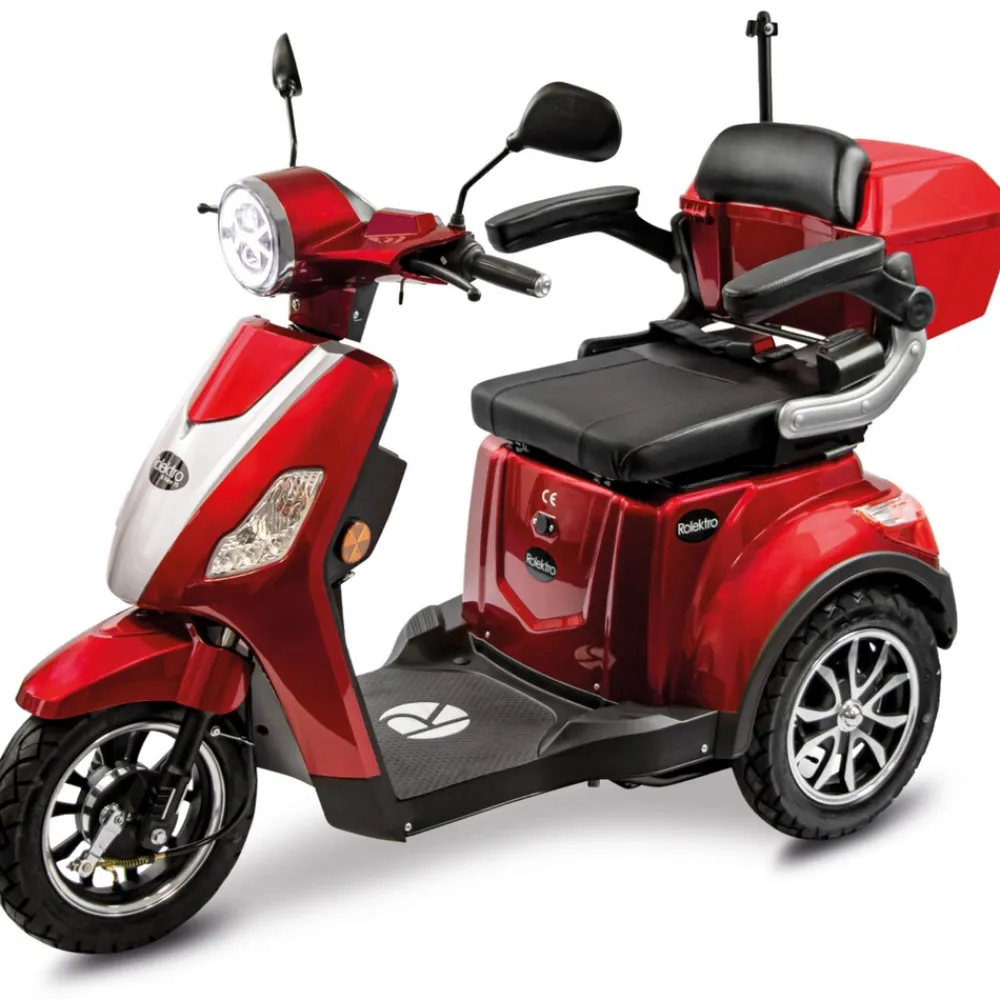 Rolektro , E-Trike 15 V.3 Lithium, Rot, 60-30AH Akku, 1000 Watt