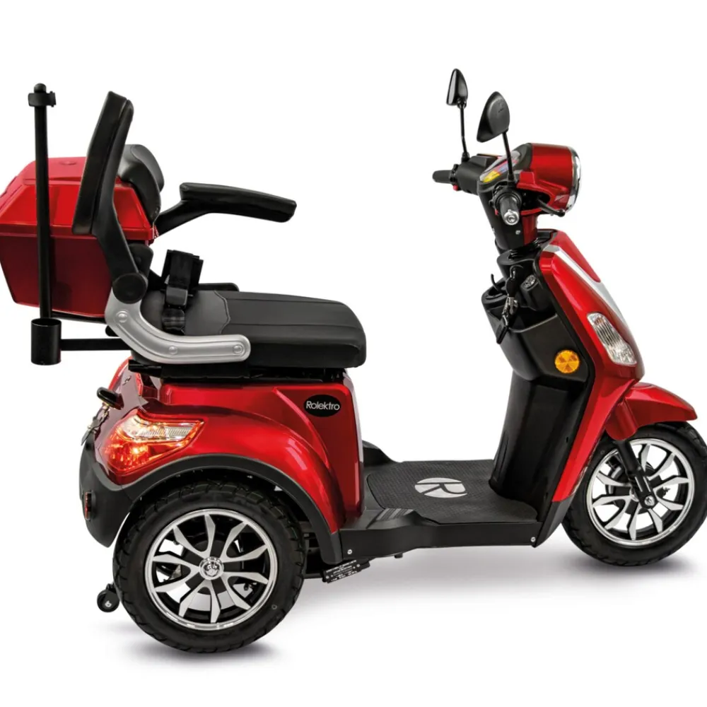Rolektro , E-Trike 15 V.3 Lithium, Rot, 60-30AH Akku, 1000 Watt