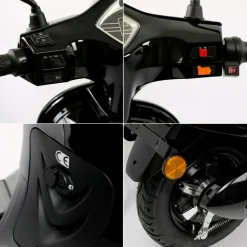 , Retro 45 E-Roller, Lithium, V.2021, Schwarz, 60V-27,5Ah Akku, 2000 Watt ^ Rolektro Sale