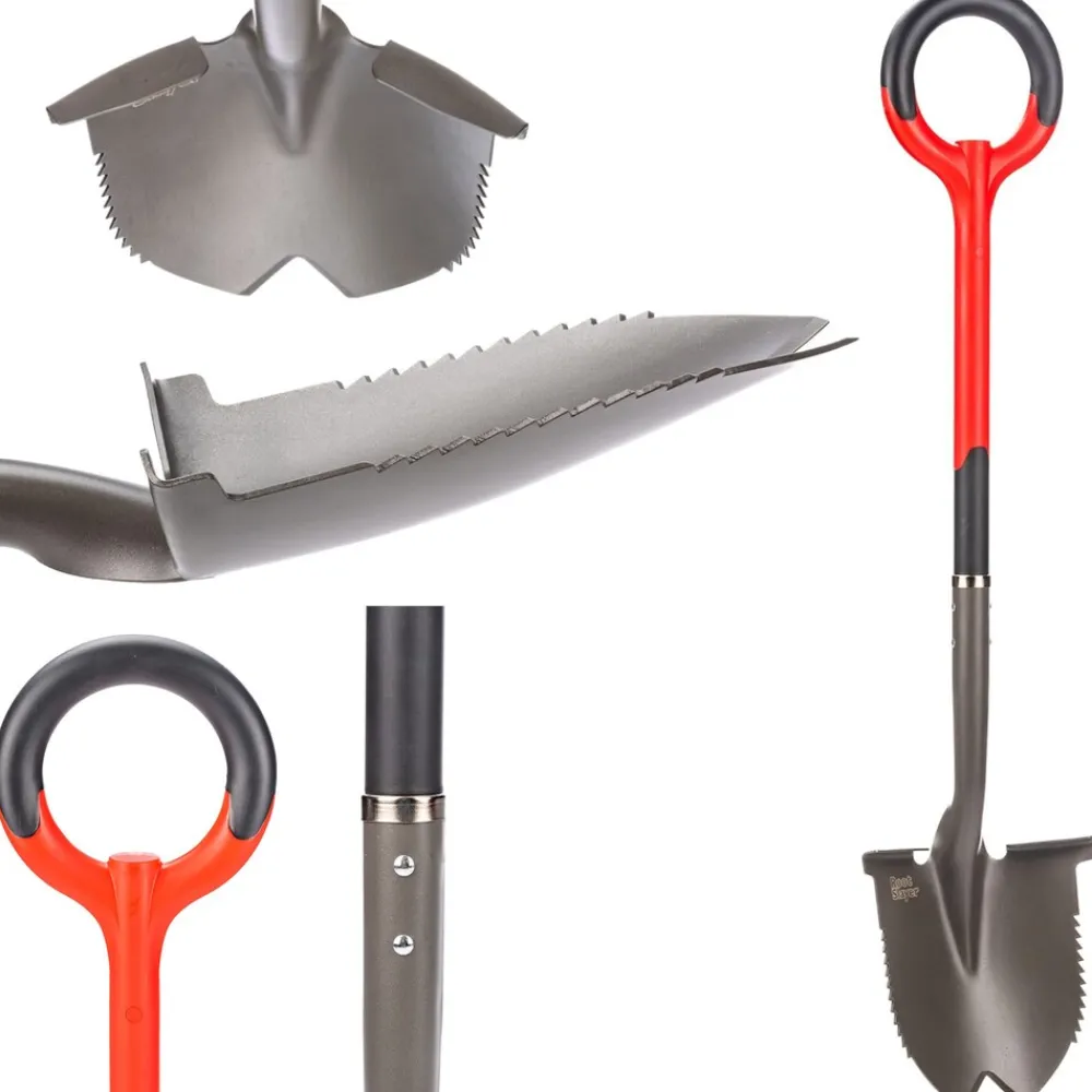 ® Radius Garden Wurzelschaufel mit Stiel Rundkopfschaufel ^ Root Slayer Outlet