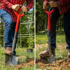 ® Radius Garden Wurzelschaufel mit Stiel Rundkopfschaufel ^ Root Slayer Outlet