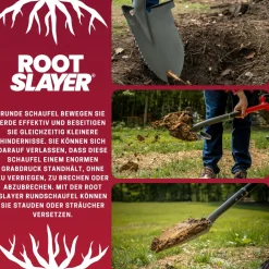 ® Radius Garden Wurzelschaufel mit Stiel Rundkopfschaufel ^ Root Slayer Outlet