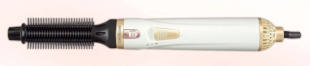 Rowenta CF 3910 Warmluftbürste Curl Release Brush weiß/gold New