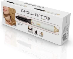 Rowenta CF 3910 Warmluftbürste Curl Release Brush weiß/gold New