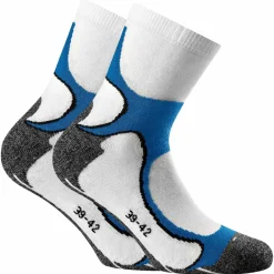 Rohner basic Running Quarter 2-er pack Unisex Socken Weiß/Blau Discount