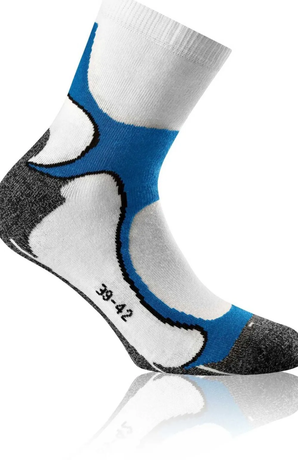 Rohner basic Running Quarter 2-er pack Unisex Socken Weiß/Blau Discount