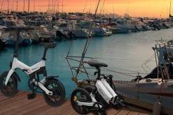E-Faltrad F12 Klapprad Ebike Elektrofahrrad Titansilber 16 Zoll ^ Sachsenrad Discount
