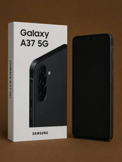 Galaxy A37 5G 256GB Awesome Charcoal Smartphone (6,7 Zoll, 50 MP, Triple-Kamera, 5.000mAh, Octa-Core, Fingerabdrucksensor, Gesichtserkennung, Schwarz) ^ Samsung Clearance