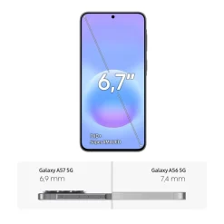 Samsung Galaxy A57 5G 128GB Enterprise Edition Awesome Gray Smartphone (6,7 Zoll, 50 MP, Triple-Kamera, 5.000 mAh, Octa-Core, Fingerabdrucksensor, Gesichtserkennung, Grau) New