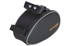 Prophete Satteltasche, Montage mittels Clip, wasserabweisend, reflektierende Elemente, Volumen: 1 Liter, Farbe: schwarz Outlet
