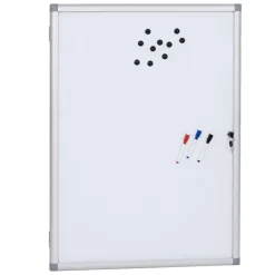 Schaukasten -Q51, Magnettafel Whiteboard Memoboard Pinnwand, Aluminium abschließbar inkl. Zubehör 95x68x7cm ^ MCW Sale