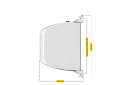 Aufschraubwickler Mini aufklappbar 155 mm weiß ^ Schellenberg Sale