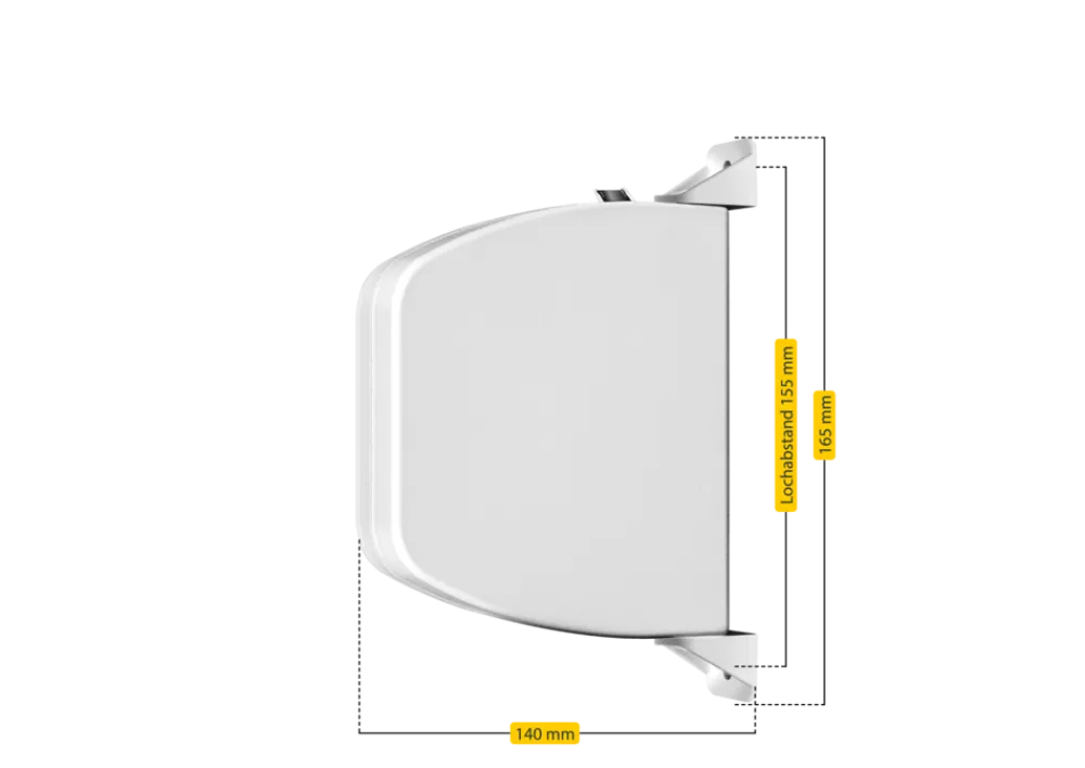 Aufschraubwickler Mini aufklappbar 155 mm weiß ^ Schellenberg Sale