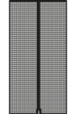 Fliegengitter-Magnetvorhang, 90 x 210 cm, anthrazit ^ Schellenberg Best