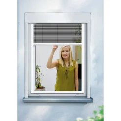 Insektenschutz-Fenster-Plissee, 140 x 150 cm ^ Schellenberg Discount