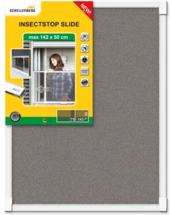 Schellenberg Insektenschutz-Schiebefenster 50 x 75-142 cm, weiß New
