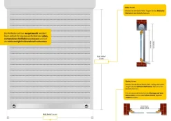 Rolladenpanzer Set PVC Mini, 60 x 80 cm, für 40 mm Stahlrohrwellen, inklusive Rolladen Aufhängefeder, Alu-Endleiste, Rolladenstopper, grau ^ Schellenberg Outlet