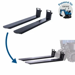 Mini-Bagger EXC815 inkl. umfangreichen Zubehör ^ Scheppach Discount