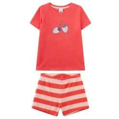 Schlafanzug Erdbeeren Pyjama Kids Mädchen Pyjama ^ Sanetta