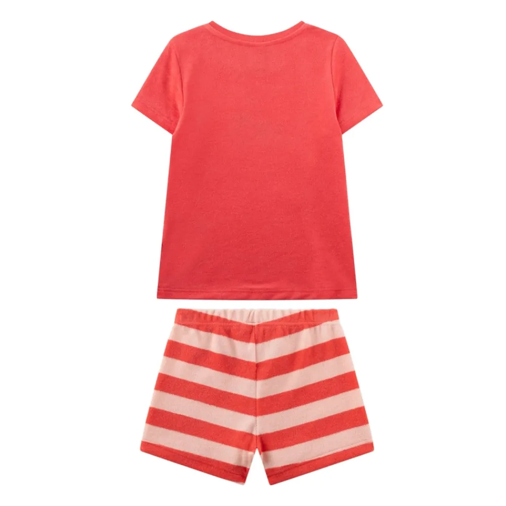 Schlafanzug Erdbeeren Pyjama Kids Mädchen Pyjama ^ Sanetta